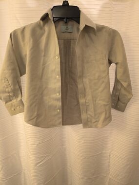 Club Room Light Olive Button-Down Shirt for Kids